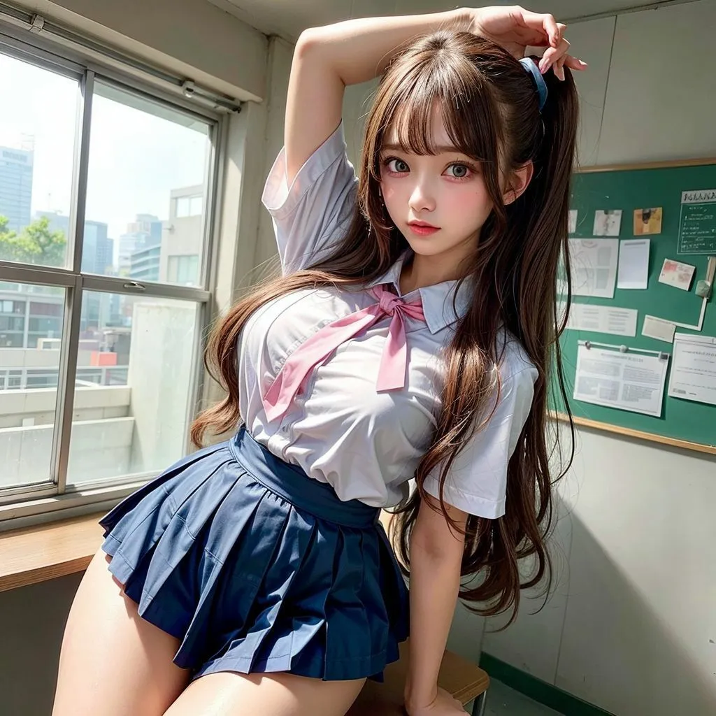 【巨乳Fカップ】学校一可愛い先輩がヤラせてくれた