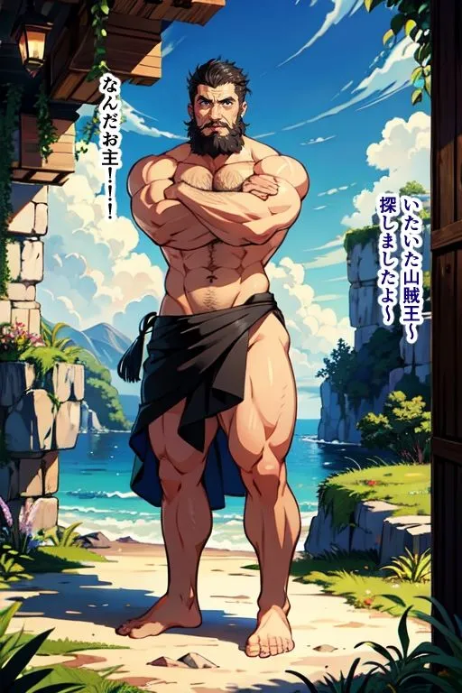 山賊の頭が女体化させられ受付嬢に、さらに娼婦にさせられる