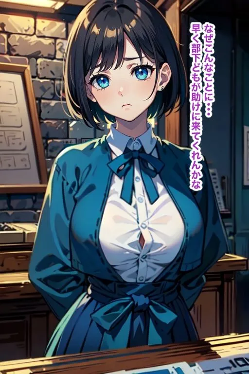 山賊の頭が女体化させられ受付嬢に、さらに娼婦にさせられる