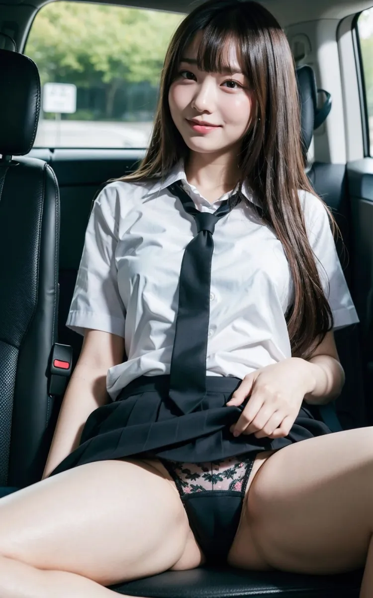 美少女JKがクルマの中で誘惑してくる - 誘惑少女 -