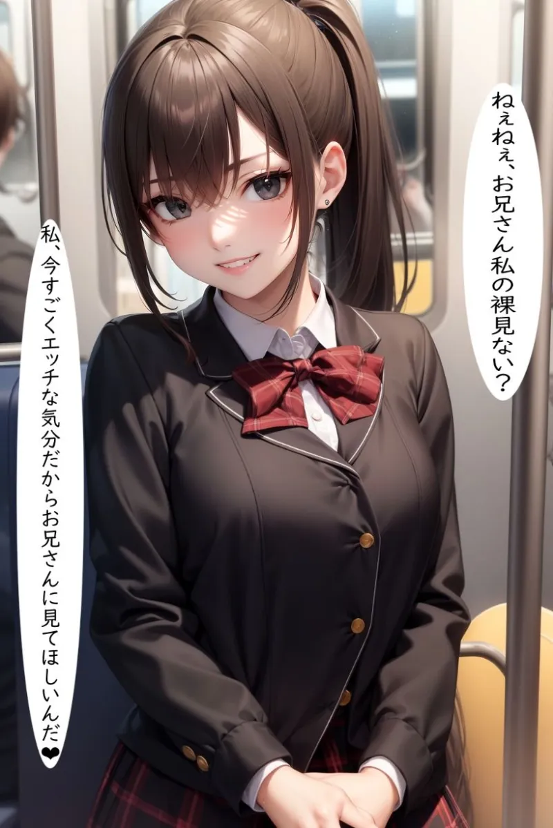 先生電車の中でこんな事してごめんなさい…私変態なの…