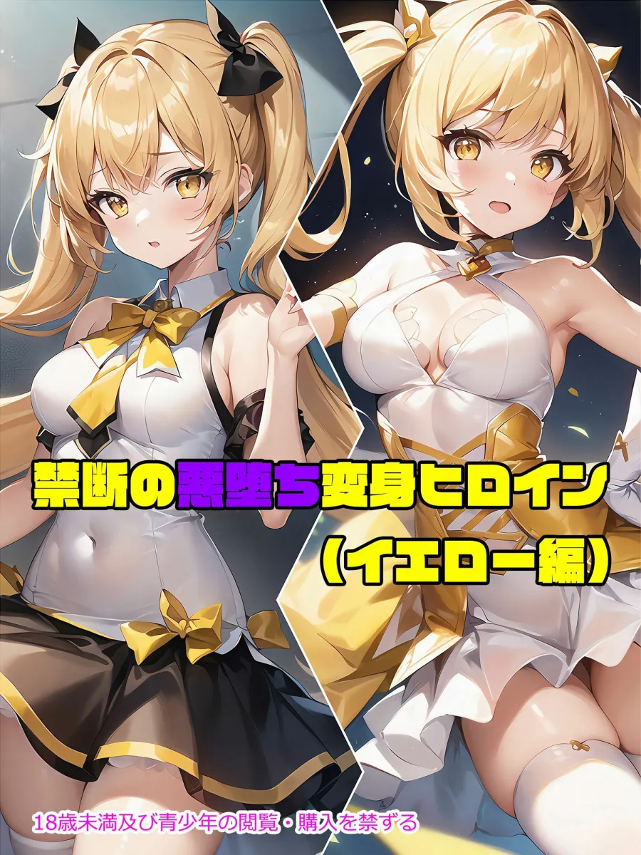 【イエロー編】禁断の悪堕ち変身ヒロイン（AIArt）