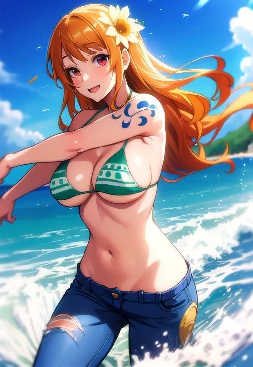 海賊ナミが捕まってあんな事、こんな事されちゃいました