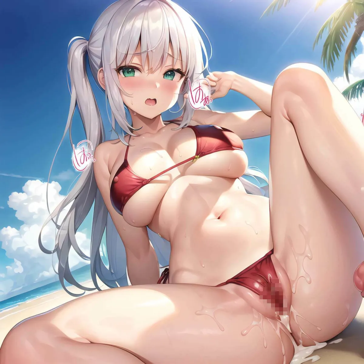 ビッチになっちゃう秘密の浜辺第二弾〜女子校生たちに中出し放題〜【豪華328枚収録】