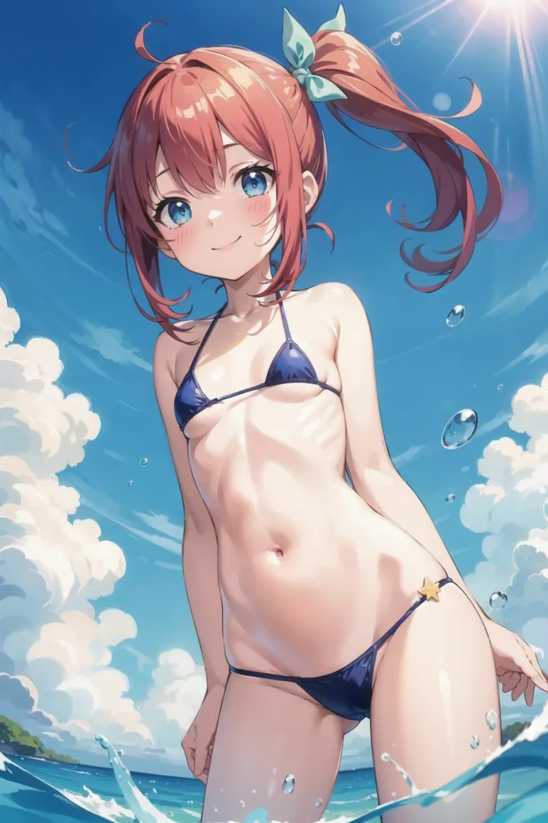 【無修正】夏休みのロリっ子とHな夏