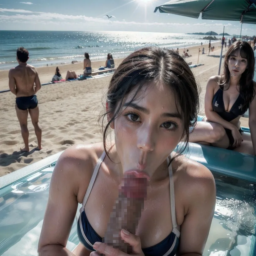 人妻NTR海水浴場