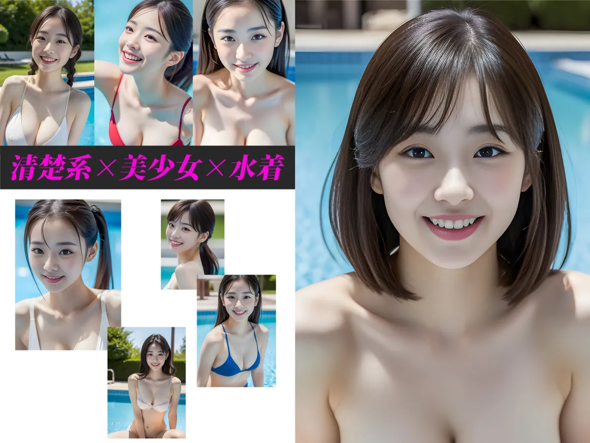 水着少女と水着撮影会