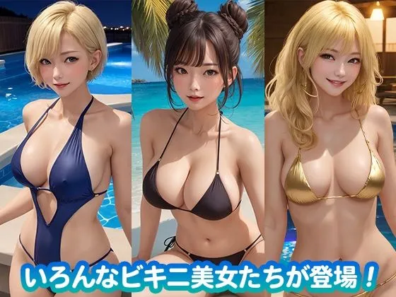 巨乳ビキニ美女とエッチ