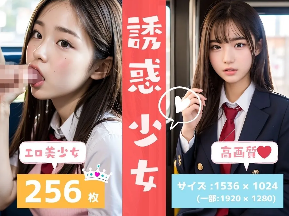 えちえちJK ハーレム電車 - 可愛すぎる女子校生たちが誘惑してくる！！ - 誘惑少女 -