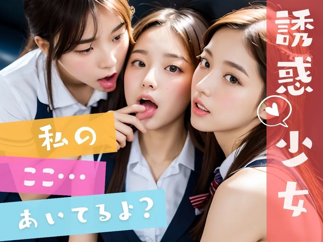 えちえちJK ハーレム電車 - 可愛すぎる女子校生たちが誘惑してくる！！ - 誘惑少女 -
