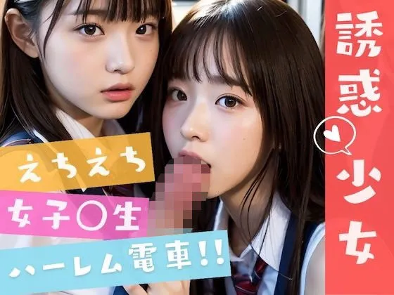 えちえちJK ハーレム電車 - 可愛すぎる女子校生たちが誘惑してくる！！ - 誘惑少女 -