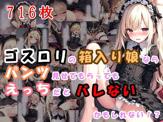 ゴスロリの箱入り娘ならパンツ見せてもらってもえっちだとバレないかもしれない！？