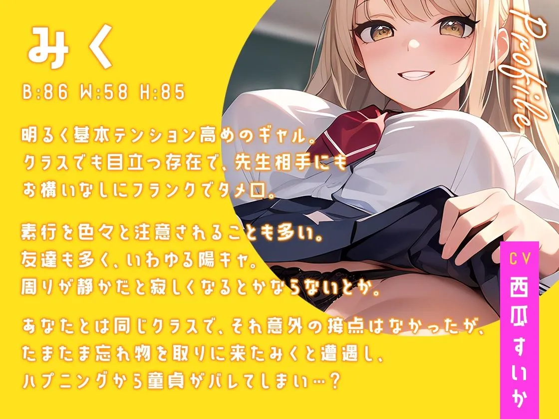 【ギャル×童貞】クラスメイトはビッチギャル！病みつき濃厚おまんこレッスン♪【即ヌキショート】