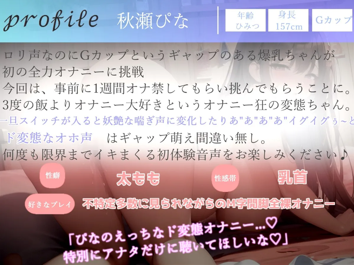 【オホ声】あ’ぁ’あ’ぁ’乳首しゅごぃですぅぅぅ... ロリなのにGカップ爆乳というスタイル抜群娘の全力潮吹き＆乳首責めオナニー
