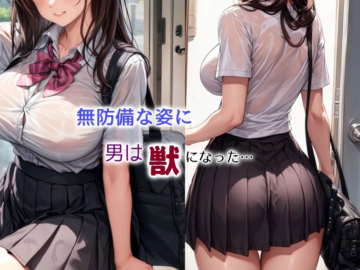 清純彼女濡れ透け雨宿りレイプ