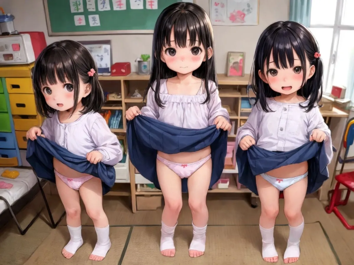 保育園 成長記録 -みんなで並んでおまんこ撮影＆せっくす撮影-