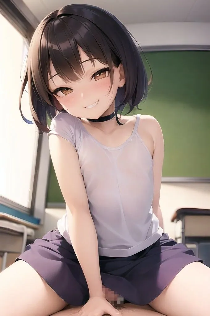 「雑魚チンポぴゅっぴゅっしちゃお？」教え子のドスケベメスガキのキツキツおまんこに教室で生ハメ！中出し！