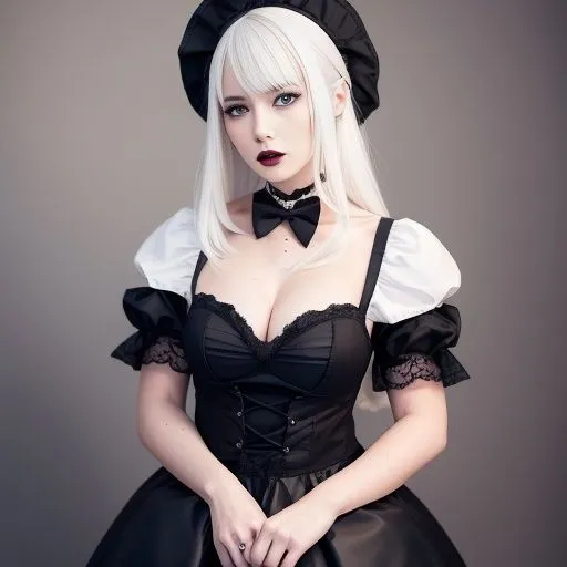 ゴスロリを脱がせた（セリフなし AI画像集）