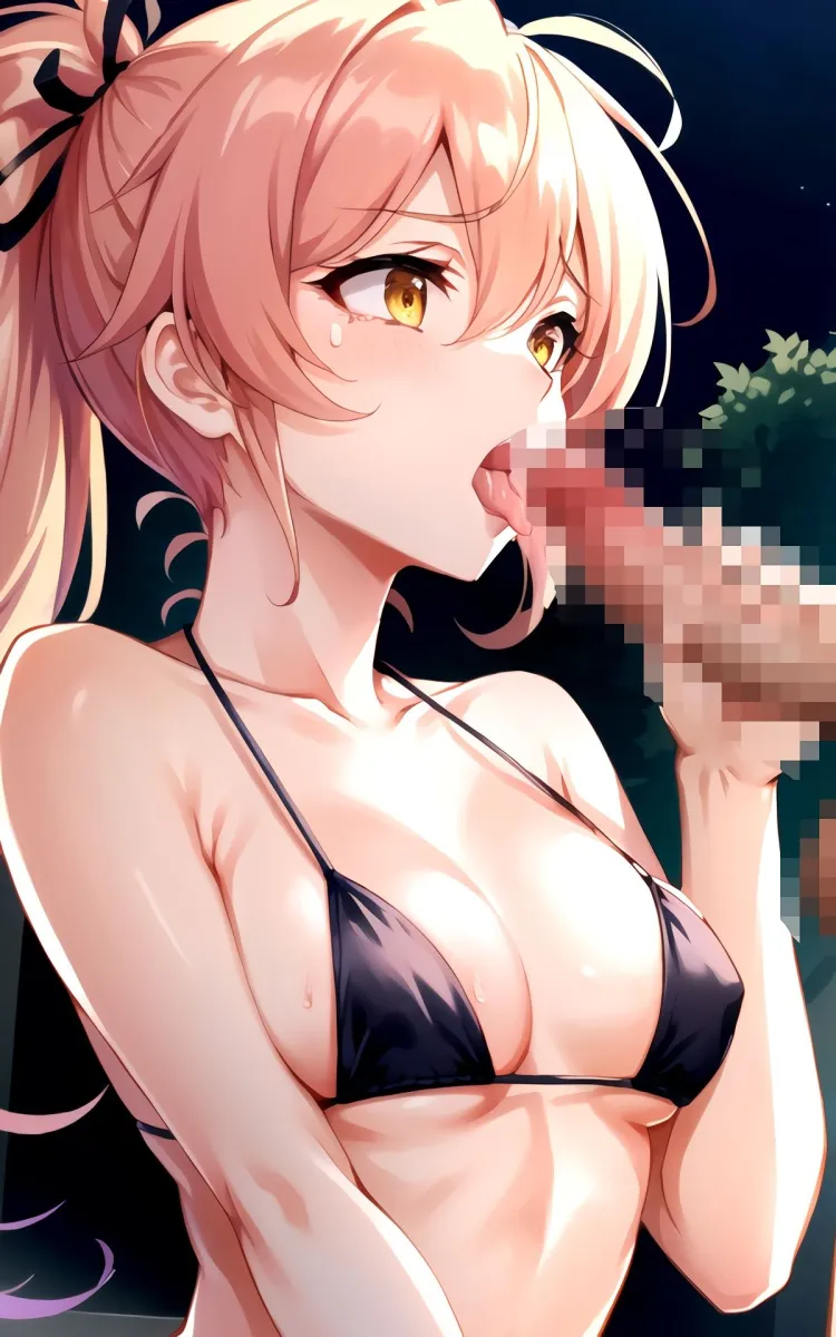 ナイトプールに遊びに来たアイドル即バレして陽キャに犯される