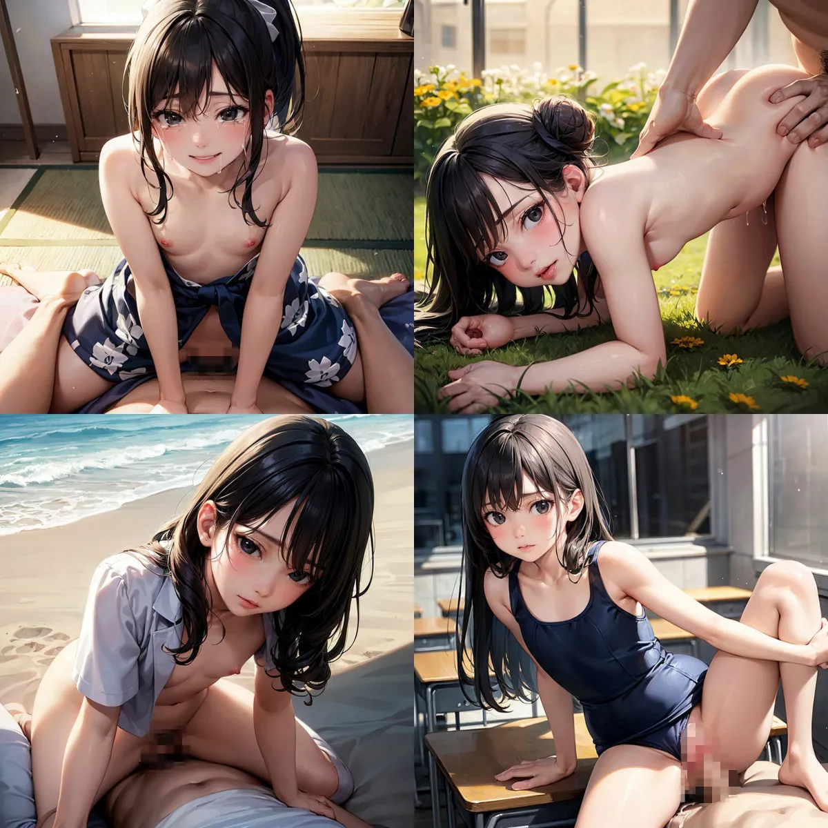 貧乳天国【フェラ、挿入編】ちっぱいがいっぱい