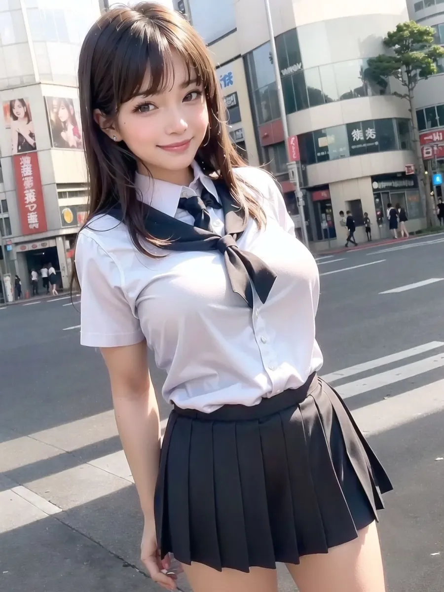 脱いじゃう彼女と中出し制服デート
