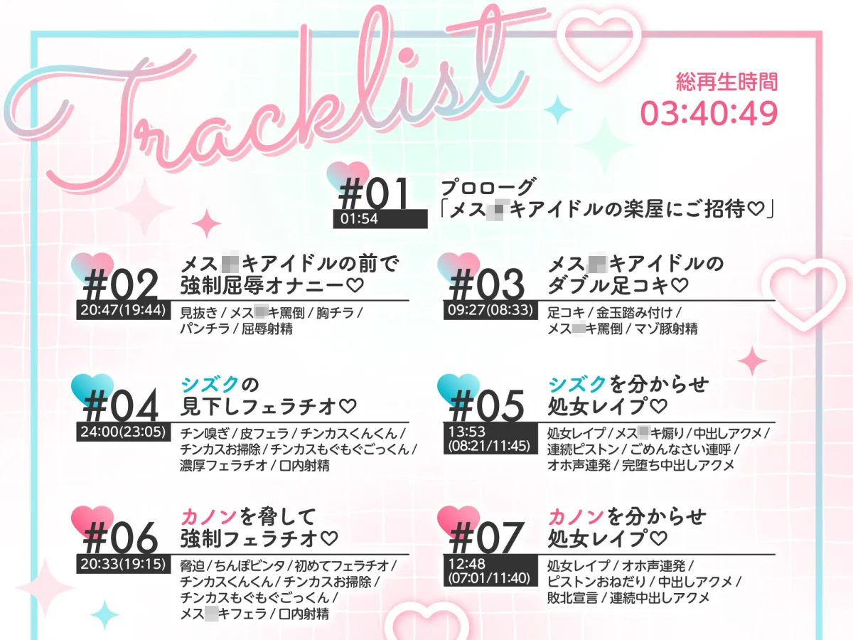 Wメスガキアイドルがチンカス汚ちんぽに媚び媚びご奉仕してくれるお話♪