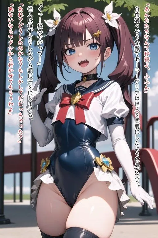 変身ヒロイン敗北CG ショートストーリー