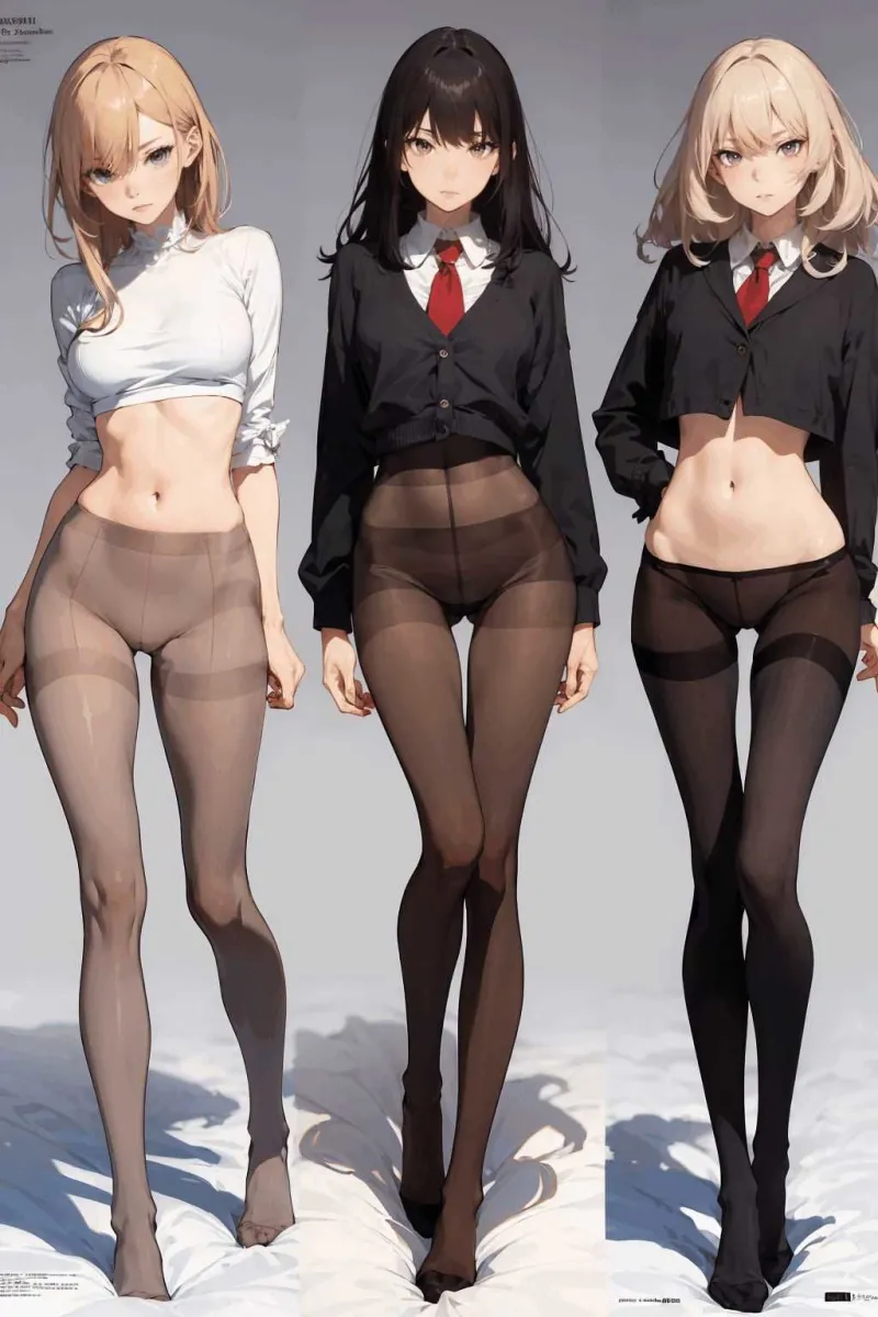 あなたのフェチはどこから？私は脚から。それなら黒のストッキング〜フェチの為のイラスト集〜