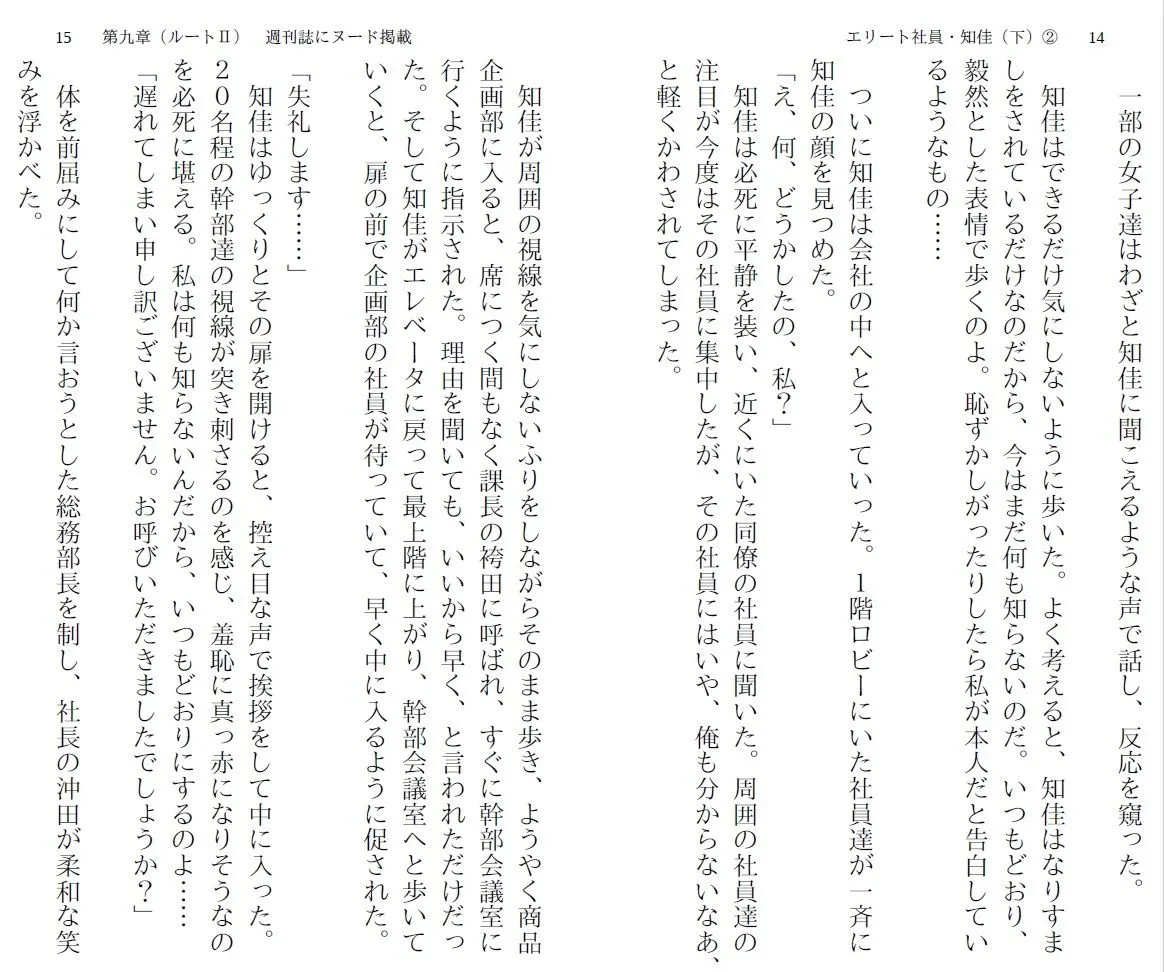 エリート社員・知佳（下） 2 〜悪夢の歓迎会〜