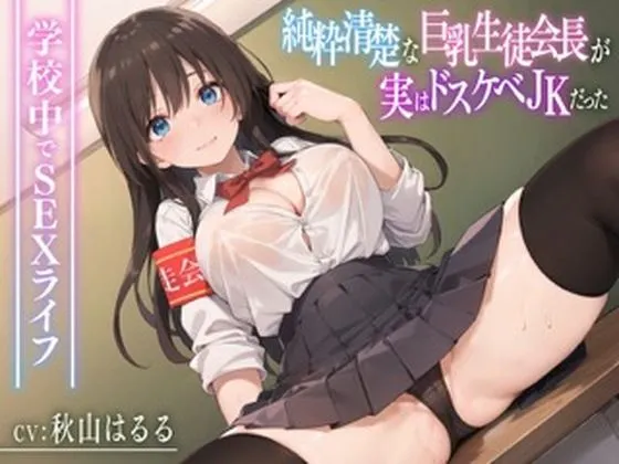 純粋清楚な巨乳生徒会長が実はドスケベJKだった〜学校内でSEXライフ〜