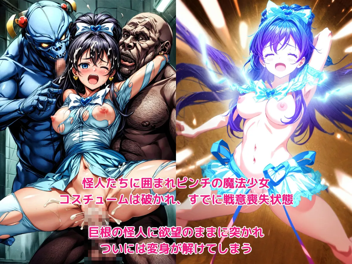 怪人痴漢車両 -1両目- 穢された純白の正義の衣