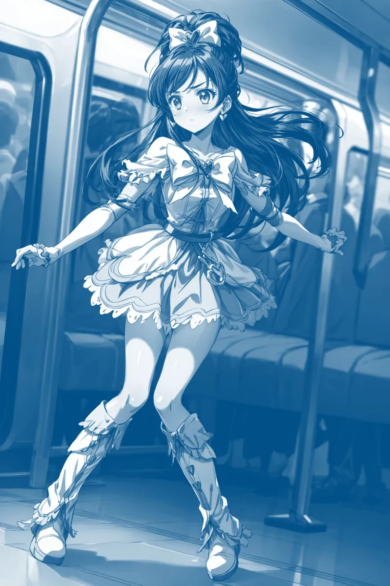 怪人痴漢車両 -1両目- 穢された純白の正義の衣