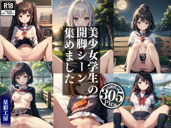 ［高画質］ 美少女学生の開脚シーン集めました。