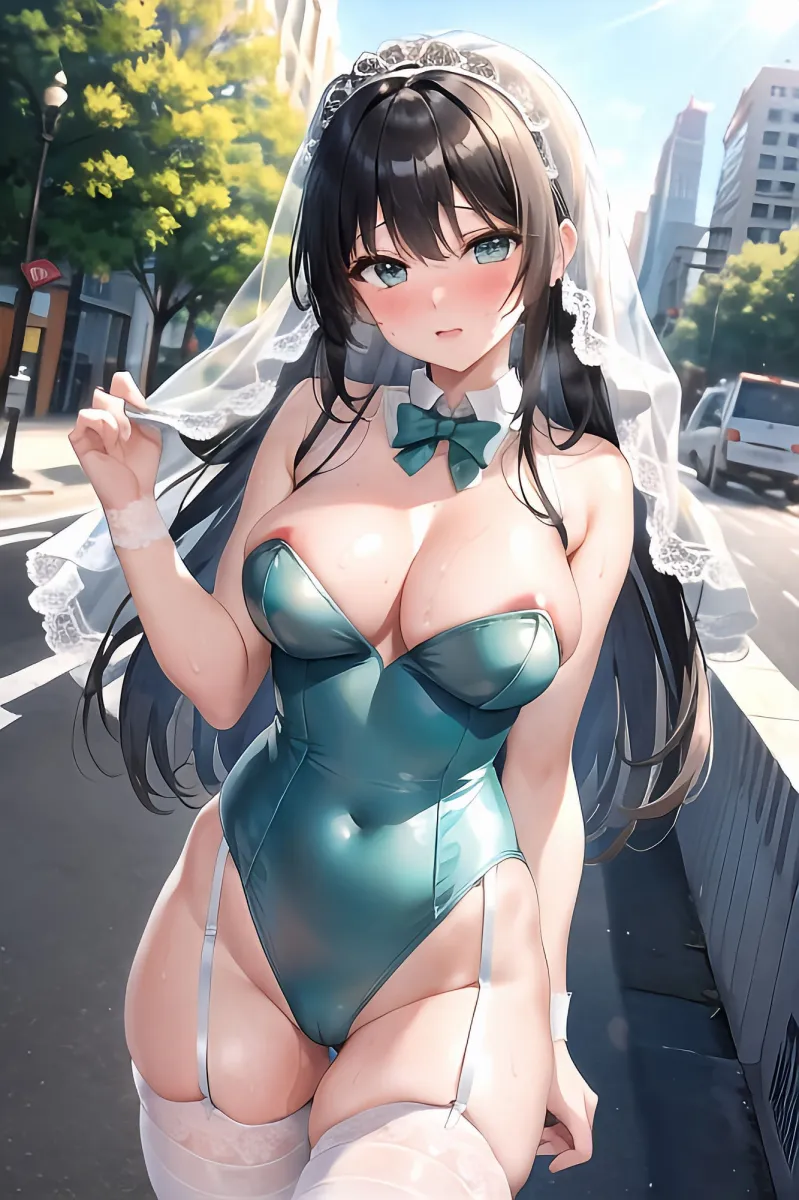 露出大好きレオタードの花嫁ヴァージンちゃん