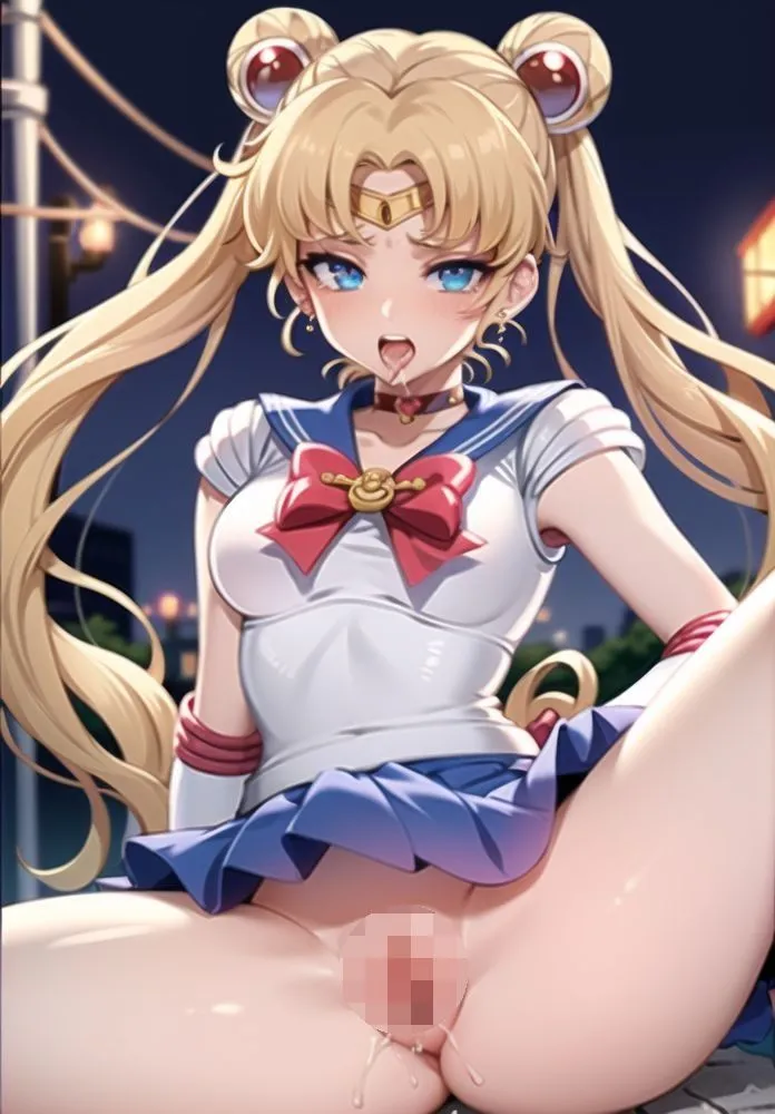 マンコを晒すセーラー戦士