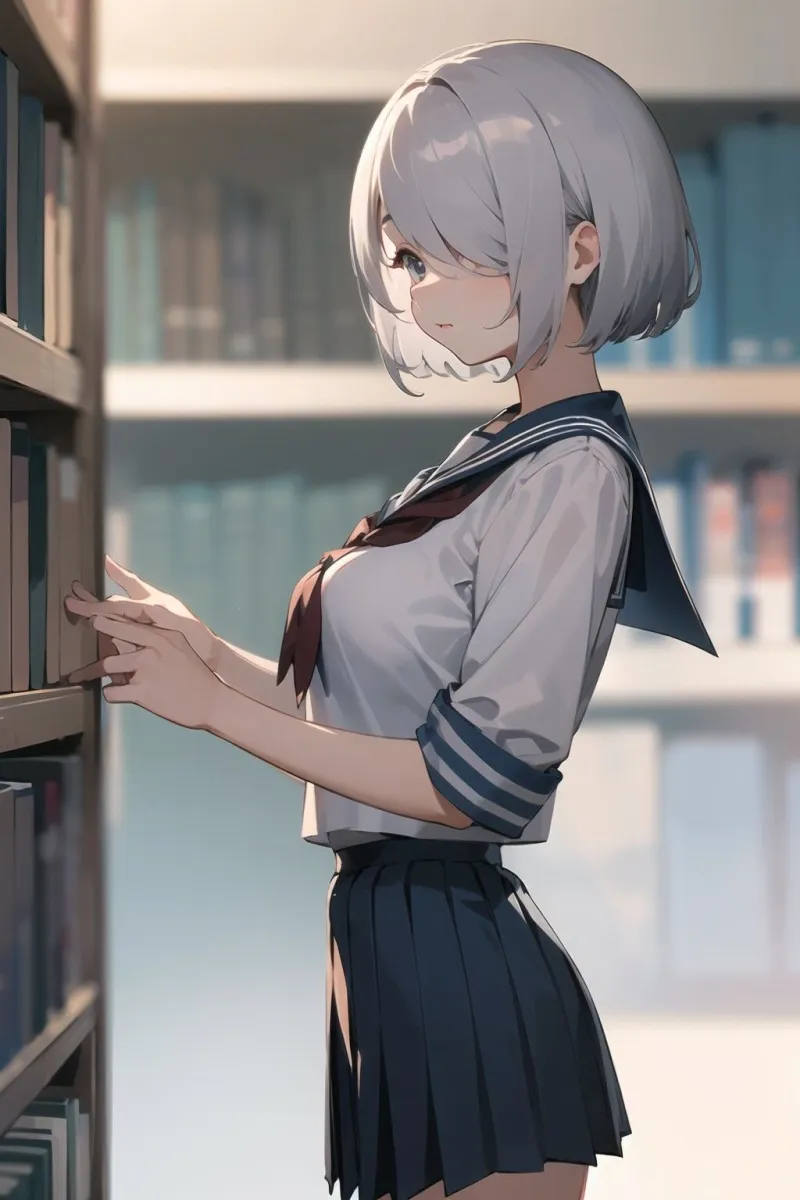 【銀髪JK×着衣プレイ】転校生の銀髪ハーフが美巨乳すぎた件