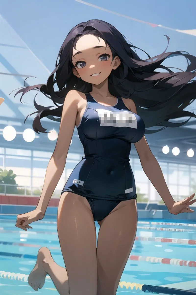 スク水引き裂き陵辱