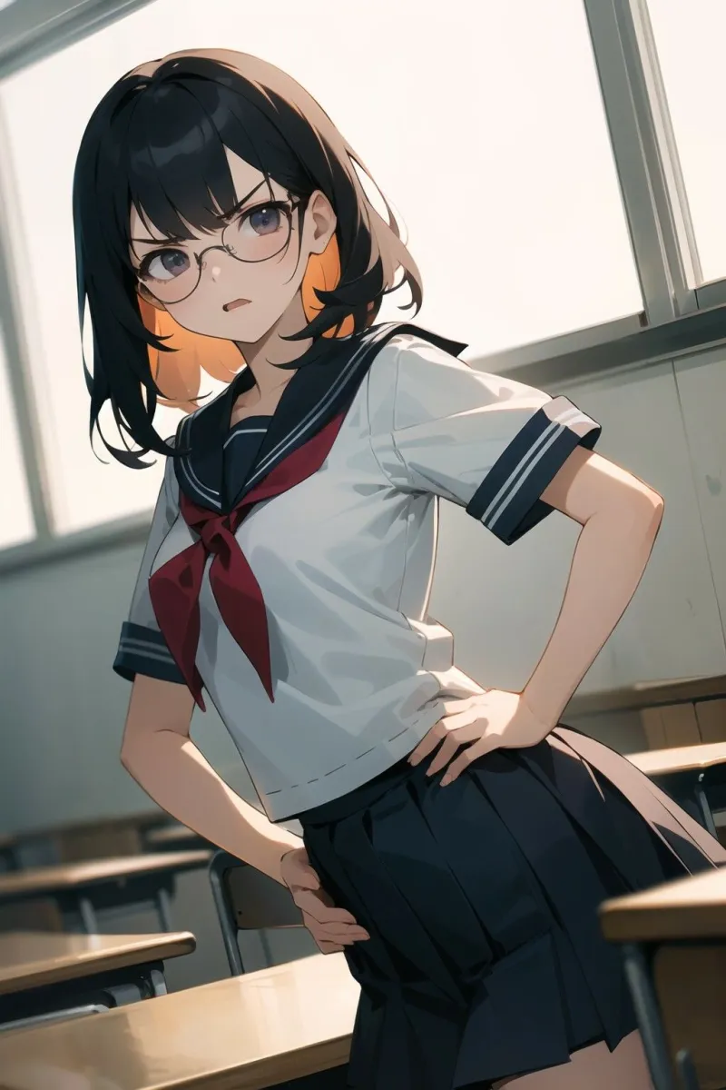 僕の専用オナホになった隠れ巨乳の委員長