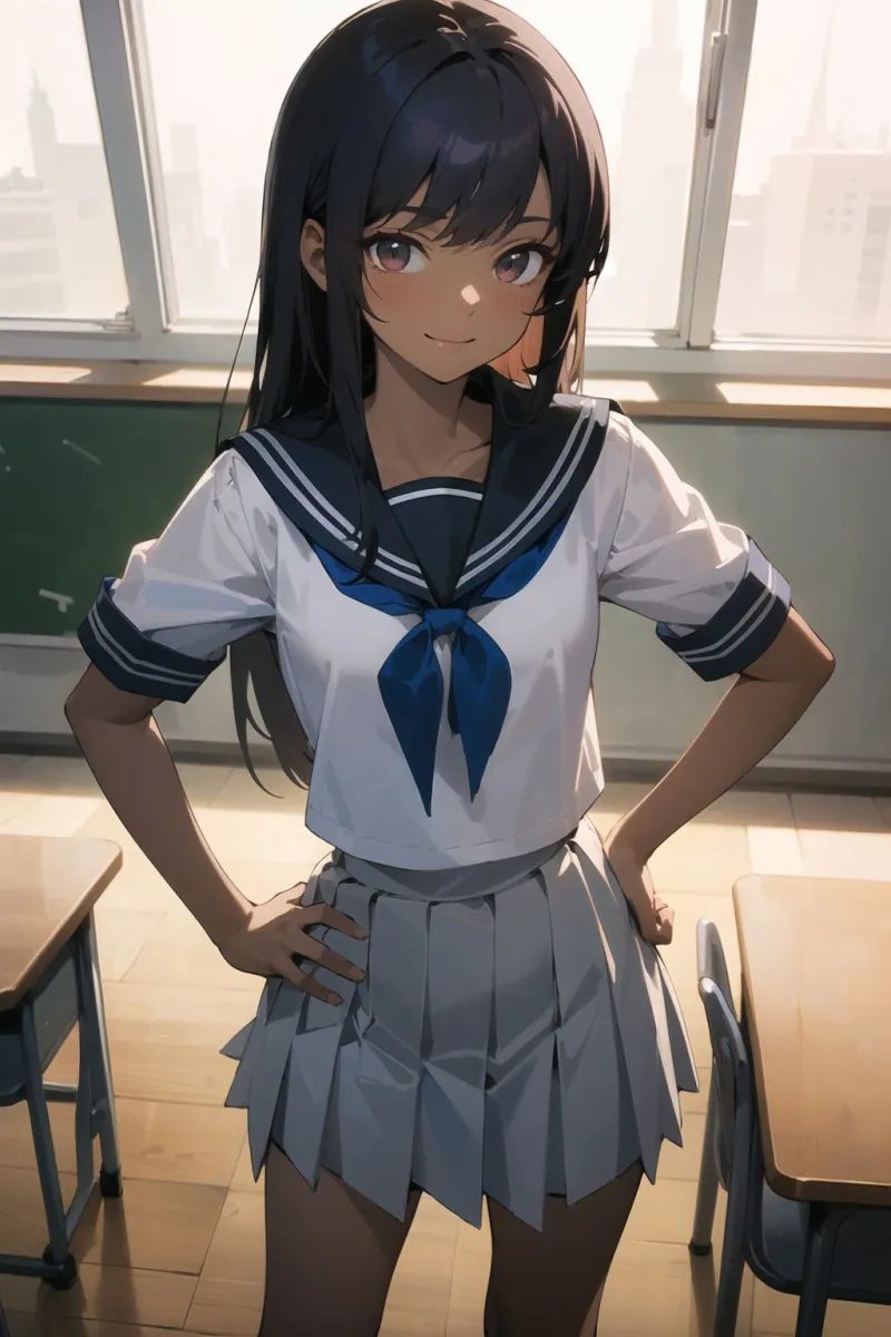 狙われた褐色肌の女子校生