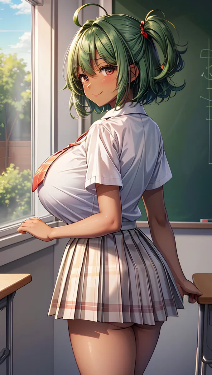 南の島の日焼け女子