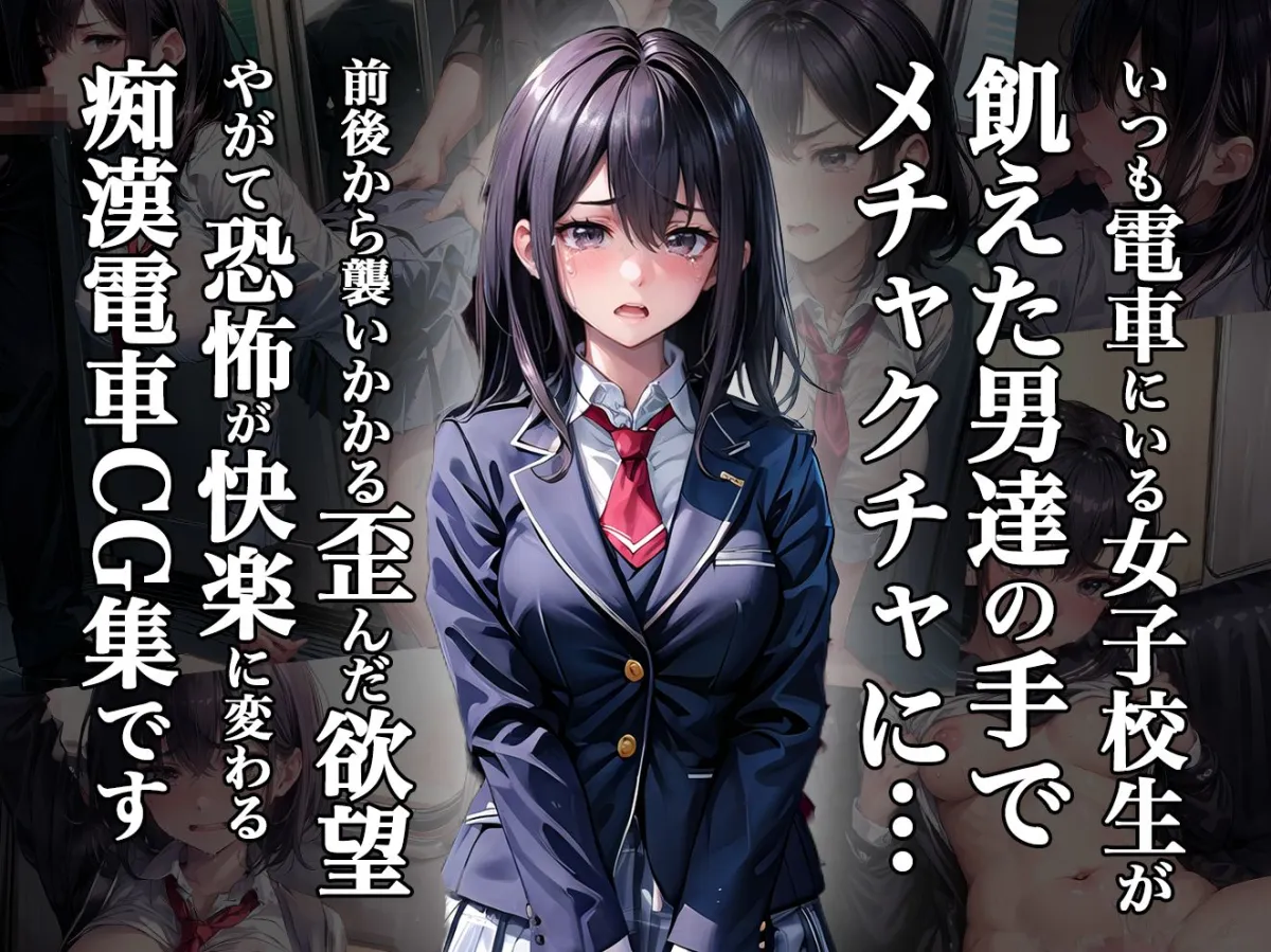 いつも電車にいる女子校生がエロすぎたので、痴漢電車でメチャクチャに・・・？