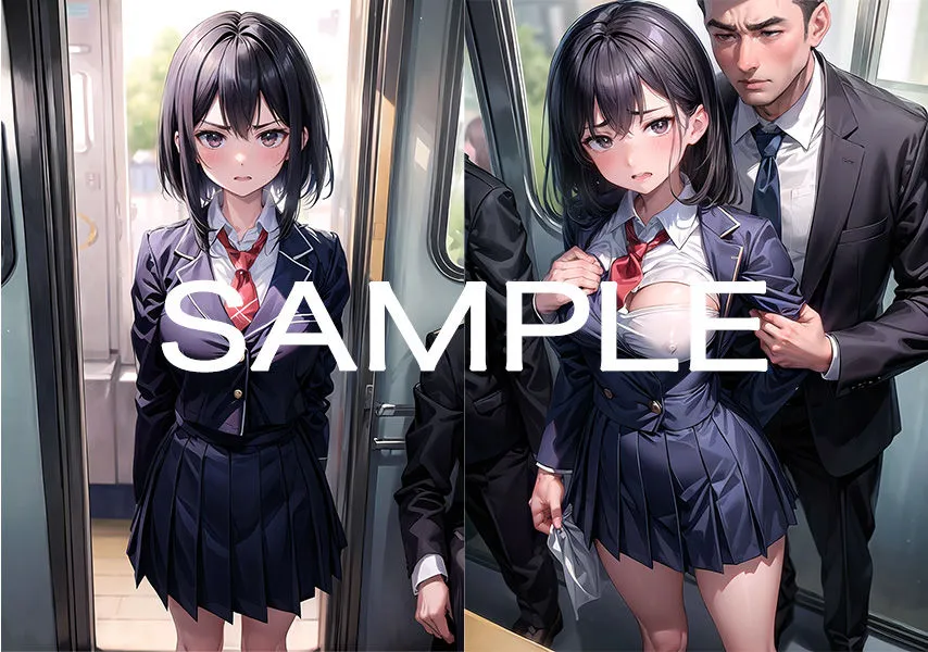 いつも電車にいる女子校生がエロすぎたので、痴漢電車でメチャクチャに・・・？