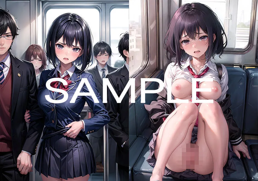 いつも電車にいる女子校生がエロすぎたので、痴漢電車でメチャクチャに・・・？