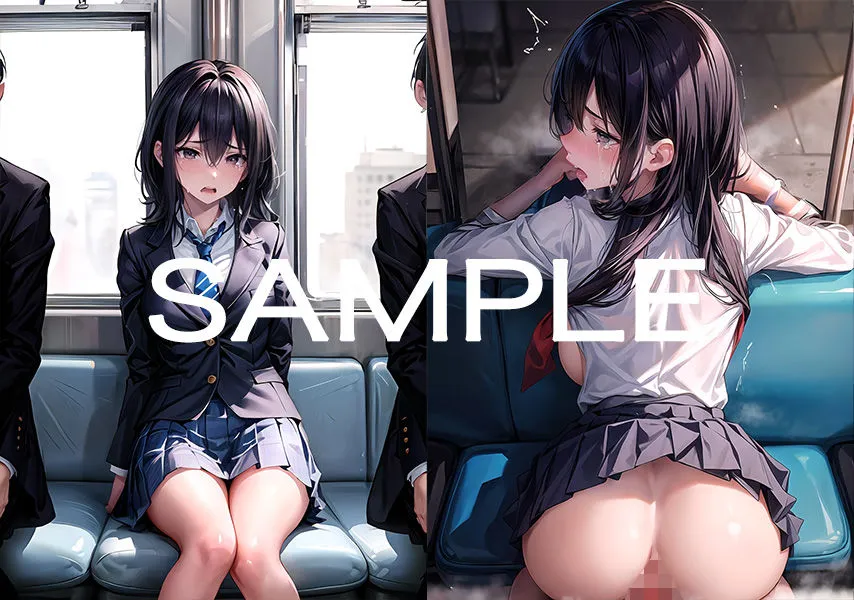 いつも電車にいる女子校生がエロすぎたので、痴漢電車でメチャクチャに・・・？