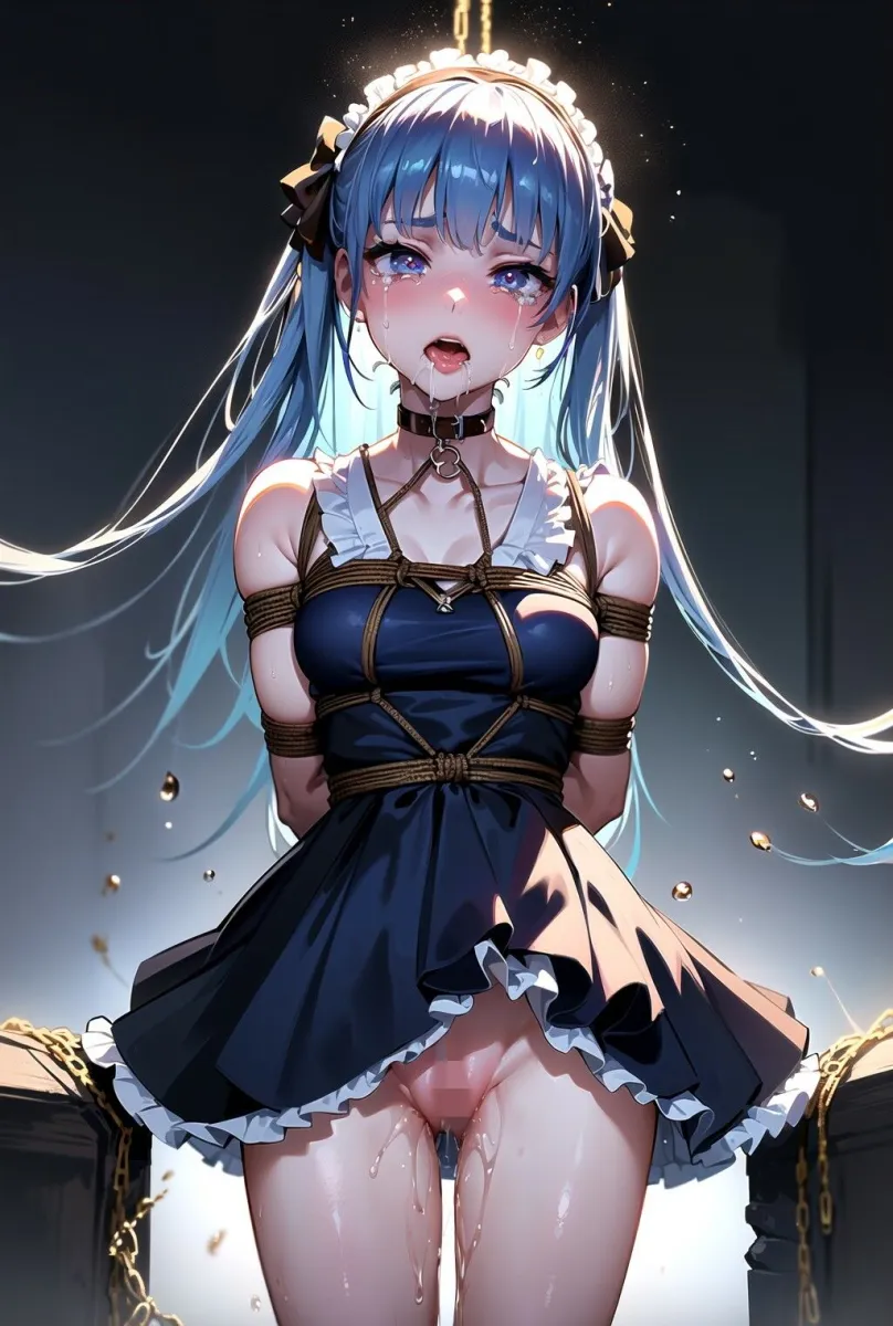 清純女子校生お嬢様が緊縛拘束で絶頂の涙