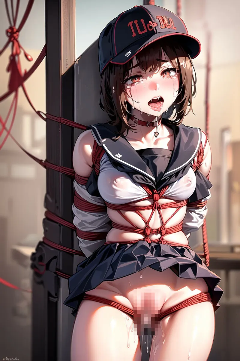 緊縛拘束で中出しされた野球部女子マネージャーの涙