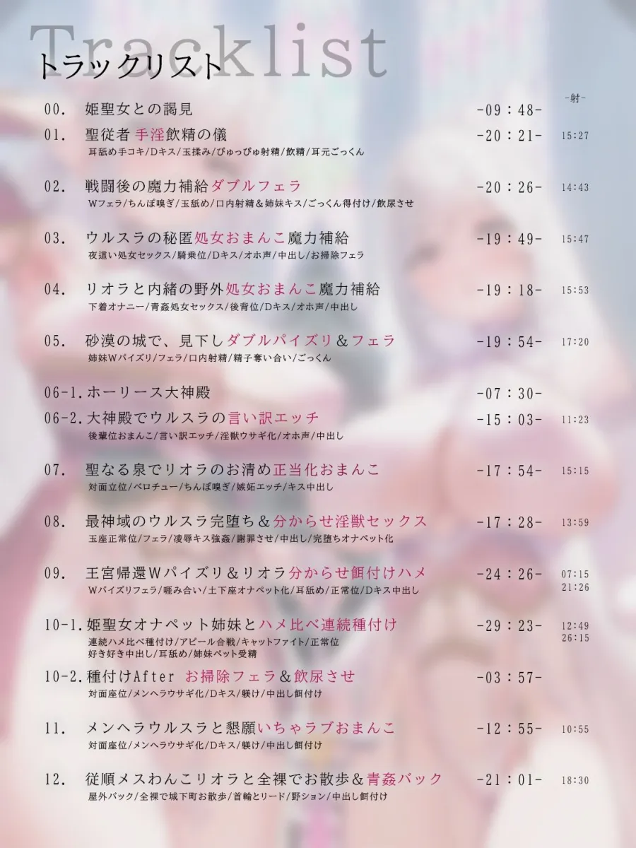 【ハメ比べ】聖従巫女の分からせ淫往記 〜王宮姉妹と性獣淫紋〜