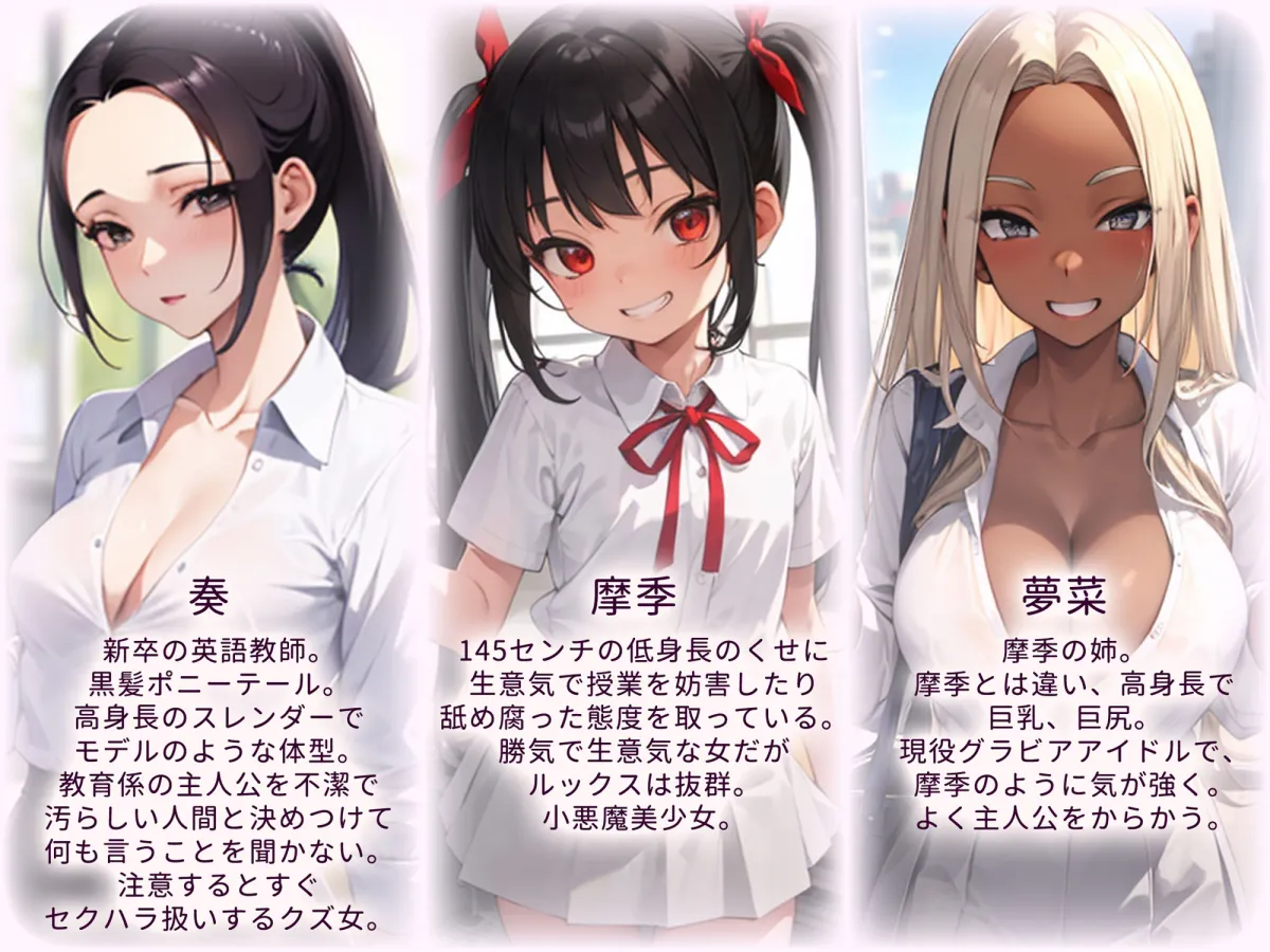 生徒からいじめられている女子校教師の俺が魔改造マジカルチンポを手に入れたので、ナマイキ女子生徒どもを調教して売り飛ばします！！