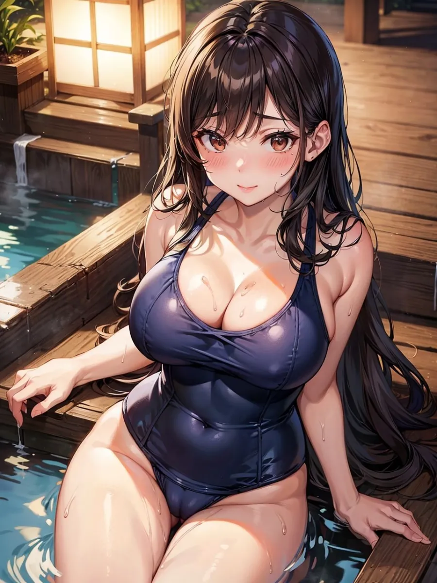 不倫旅行に連れてきた人妻にいろんなカッコをさせてみたCG集