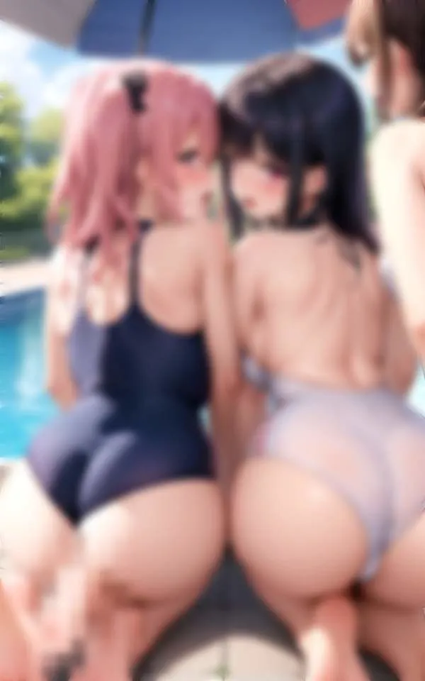 女子校の水泳部 僕が男1人コーチに 生徒のお尻に僕のあそこが・・・